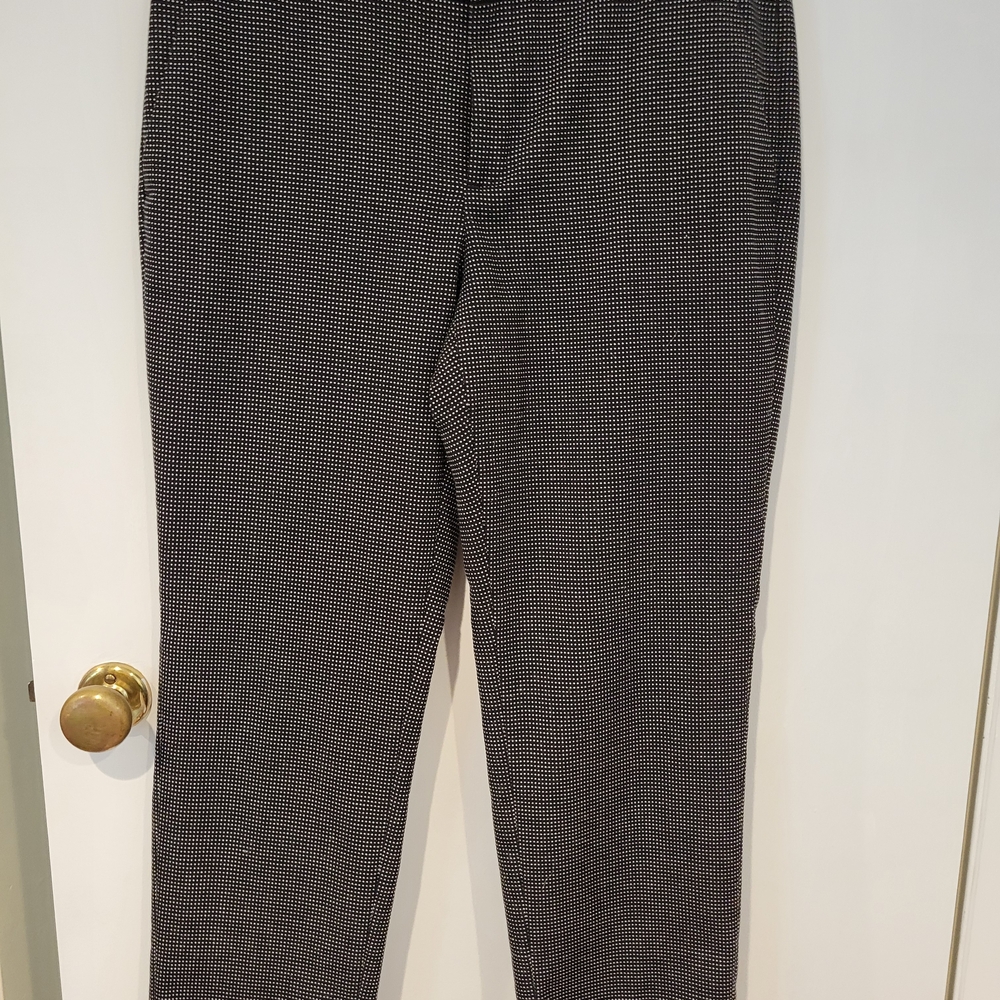 Banana Republic Women's Avery Black and White Patterned Pants